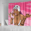 BigProStore Pretty African American Black Art Shower Curtain Black Girl Bathroom Decor BPS0097 Shower Curtain