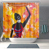 BigProStore Pretty African Print Shower Curtains Black Queen Bathroom Decor BPS0182 Small (165x180cm | 65x72in) Shower Curtain