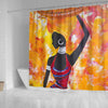 BigProStore Pretty African Print Shower Curtains Black Queen Bathroom Decor BPS0182 Shower Curtain