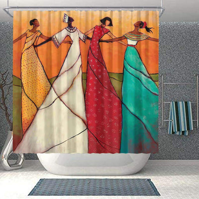 BigProStore Pretty African Shower Curtain Afro Lady Bathroom Accessories BPS0104 Small (165x180cm | 65x72in) Shower Curtain