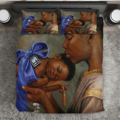 BigProStore African American Bedding Sets Pretty African Style Melanin Afro Woman African American Duvet Cover Decor Bedding Sets / TWIN SIZE (68"x86" / 172x220cm) Bedding Sets