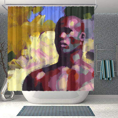 BigProStore Pretty African Style Shower Curtain African Girl Bathroom Accessories BPS0291 Small (165x180cm | 65x72in) Shower Curtain