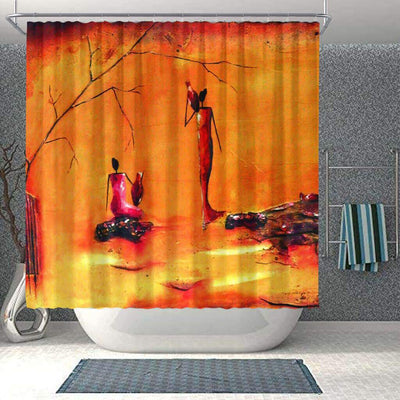 BigProStore Pretty Afro American Shower Curtains Black Queen Bathroom Designs BPS0037 Small (165x180cm | 65x72in) Shower Curtain