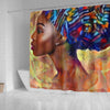 BigProStore Pretty Afro American Shower Curtains Melanin Afro Woman Bathroom Decor Accessories BPS0053 Shower Curtain