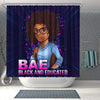 BigProStore Pretty BAE Afro Girl Black And Educated African American Inspired Shower Curtains African Bathroom Accessories BPS047 Shower Curtain