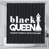 BigProStore Pretty Black Queen The Most Powerful Piece In The Game Afro American Shower Curtains Afrocentric Bathroom Decor BPS095 Small (165x180cm | 65x72in) Shower Curtain