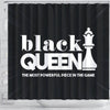 BigProStore Pretty Black Queen The Most Powerful Piece In The Game Afro American Shower Curtains Afrocentric Bathroom Decor BPS095 Shower Curtain