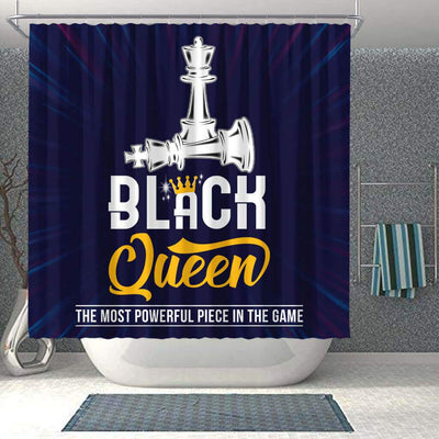BigProStore Pretty Black Queen The Most Powerful Piece In The Game Chess Afrocentric Shower Curtains African Bathroom Decor BPS094 Shower Curtain