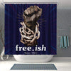 BigProStore Pretty Freeish Since 1865 African American Themed Shower Curtains Afrocentric Bathroom Decor BPS120 Shower Curtain