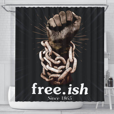 BigProStore Pretty Freeish Since 1865 Shower Curtains African American Afrocentric Bathroom Accessories BPS120 Small (165x180cm | 65x72in) Shower Curtain
