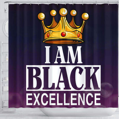 BigProStore Pretty I Am Black Excellence African American Inspired Shower Curtains African Bathroom Decor BPS130 Shower Curtain