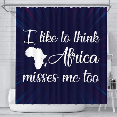 BigProStore Pretty I Like To Think Africa Misses Me Too Afro American Shower Curtains Afrocentric Style Designs BPS138 Small (165x180cm | 65x72in) Shower Curtain