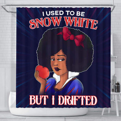 BigProStore Pretty I Used To Be Snow White But I Drifted Black Girl African American Bathroom Shower Curtains African Bathroom Decor BPS143 Small (165x180cm | 65x72in) Shower Curtain