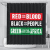 BigProStore Pretty Red For My Blood Black For Our People Green For The Rich Land Of Africa Afro American Shower Curtains African Bathroom Decor BPS202 Small (165x180cm | 65x72in) Shower Curtain