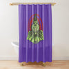 BigProStore Mr Grinch Shower Curtain Purple Grinch Polyester Shower Curtain Waterproof Home Bath Decor 3 Sizes Grinch Shower Curtain / Small (165x180cm | 65x72in) Grinch Shower Curtain