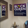 BigProStore African American Abstract Canvas Art Black Queen Definition African Pride Black History Canvas Art Living Room Decor BPS4012 Square Canvas