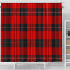 BigProStore Buffalo Bath Curtain Red And Black Plaid Geometric Patt Shower Curtain Bathroom Decor Buffalo Shower Curtain / Small (165x180cm | 65x72in) Buffalo Shower Curtain