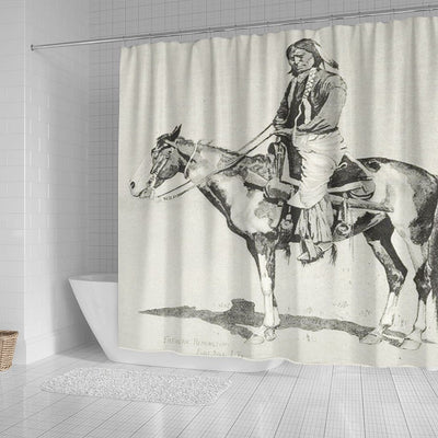 BigProStore Mystic Horse Decor Shower Curtain Amazing Remington Shower Curtain Bathroom Sets Horse Shower Curtain / Small (165x180cm | 65x72in) Horse Shower Curtain