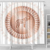 BigProStore Elephant Art Shower Curtain Rose Gold Mandala Elephant Bathroom Sets Shower Curtain / Small (165x180cm | 65x72in) Shower Curtain