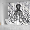 BigProStore Kraken Shower Curtain Sets Rustic Steampunk Nautical Modern Vintage Octopus Shower Curtain Bathroom Accessories Set Shower Curtain