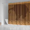 BigProStore Elephant Print Shower Curtains Safari Theme Charging Elephant Fantasy Fabric Bath Bathroom Sets Shower Curtain