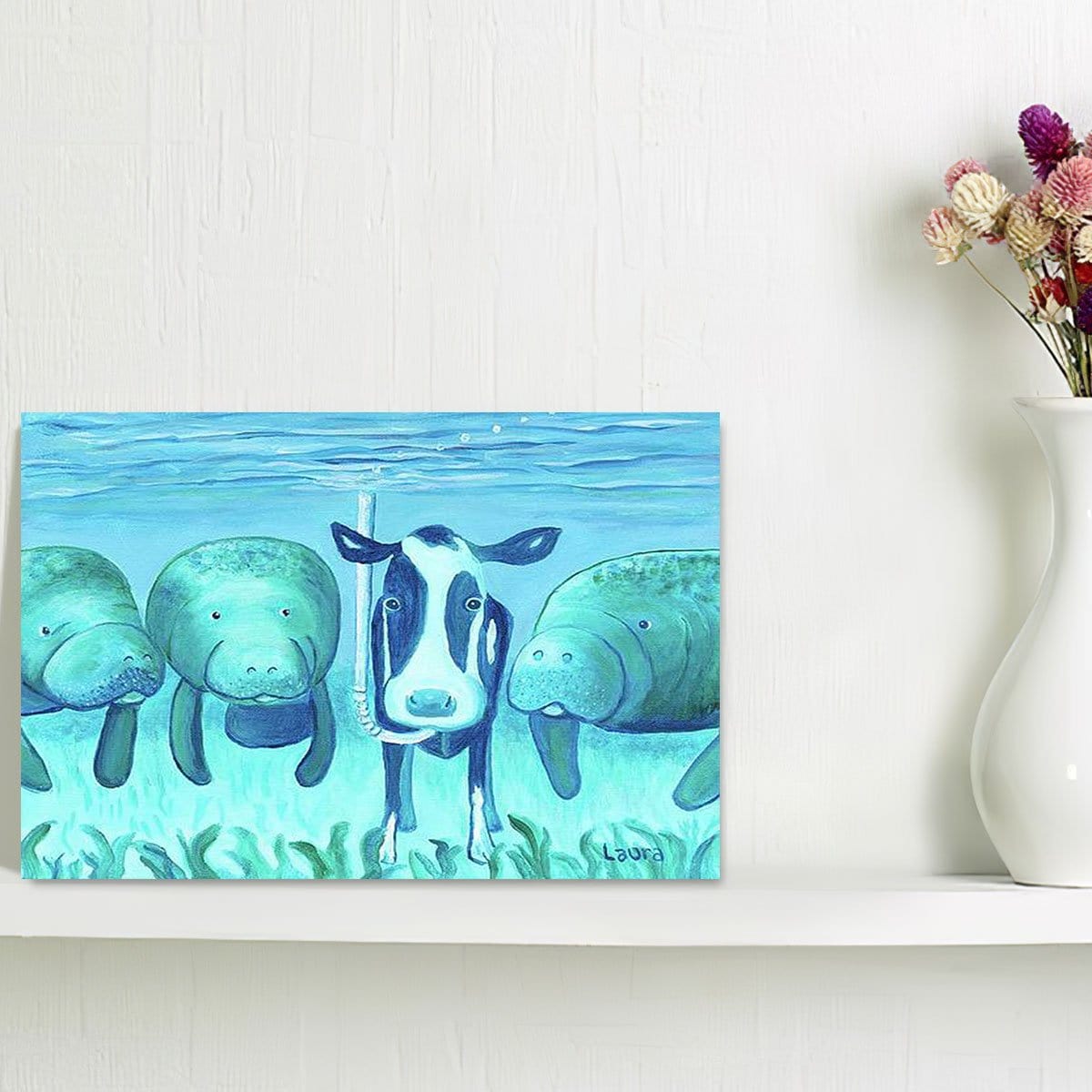 Hobby Lobby Cow Canvas Sea Cows Laura Wall Decor At Home – BigProStore