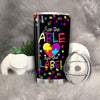BigProStore See The Able Not The Label Tumbler Idea Cute Autism Awareness Tumbler Cup BPS598 Black / 20oz Steel Tumbler