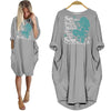 BigProStore Mermaids Shirt She Has Been Tossed By The Waves Women Dress Gray / S Women Dress