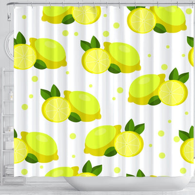 BigProStore Lemon Bathroom Curtain Shower Curtain Bathroom Decor Lemon Shower Curtain / Small (165x180cm | 65x72in) Lemon Shower Curtain