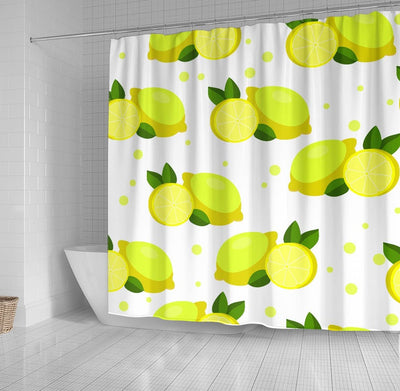 BigProStore Lemon Bathroom Curtain Shower Curtain Bathroom Decor Lemon Shower Curtain