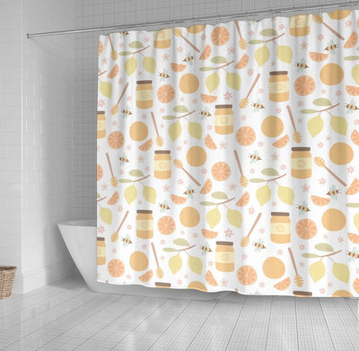 BigProStore Bathroom Curtain Shower Curtain Small Bathroom Decor Ideas Lemon Shower Curtain