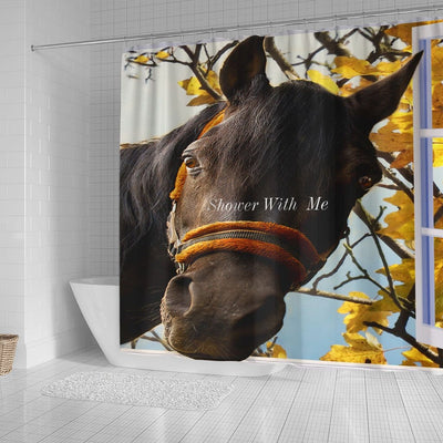 BigProStore Mystic Horse Decor Shower Curtain Beautiful Shower With Me Quarter Horse Shower Curtain Bathroom Curtains Horse Shower Curtain / Small (165x180cm | 65x72in) Horse Shower Curtain