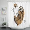 BigProStore Sloth Shower Curtain Sloth Just Do It Bathroom Curtains Sloth Themed Gifts Sloth Shower Curtain