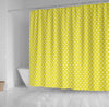 BigProStore Lemon Bathroom Curtain Small Yellow Dots Shower Curtain Small Bathroom Decor Ideas Lemon Shower Curtain