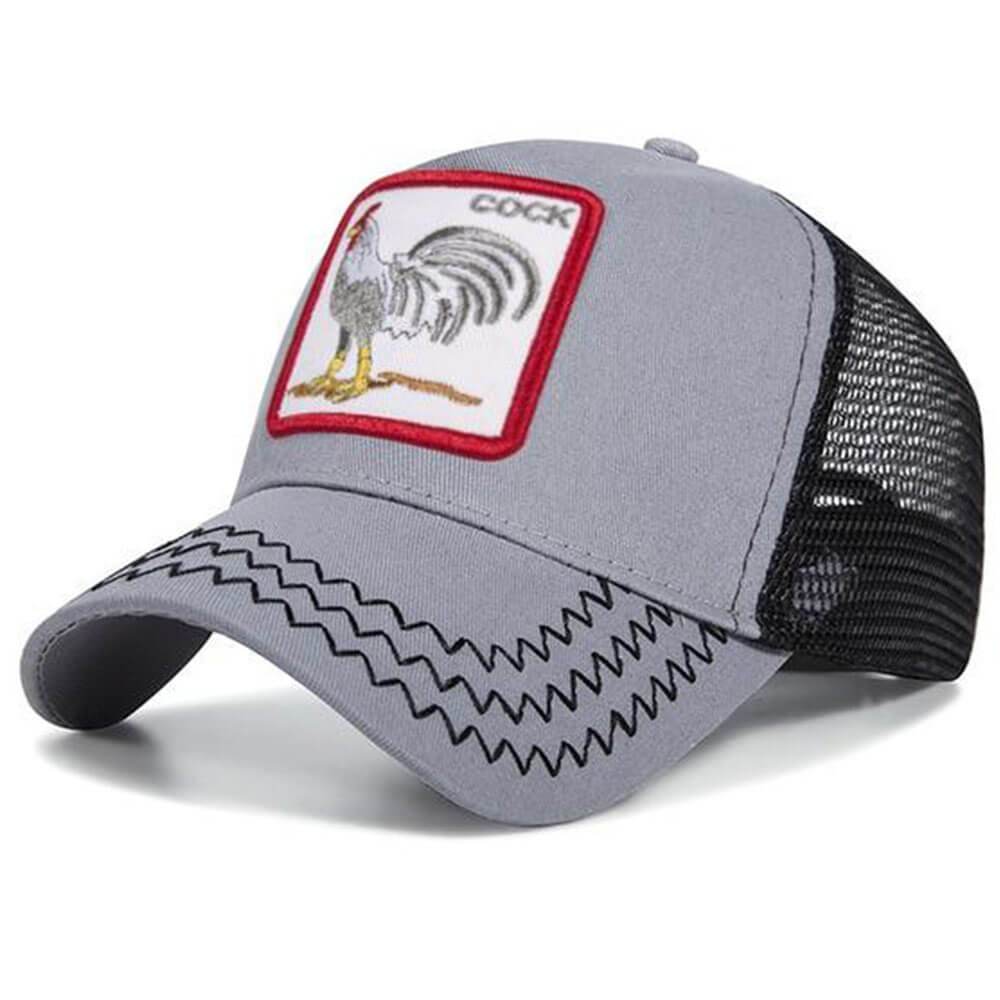 New Summer Unisex Hip Hop Shark Embroidered Animal Men Baseball Caps Women  Breathable Mesh Snapback Hats Men's Trucker Hats Cap