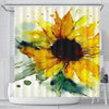BigProStore Sunny Flower Shower Curtains Sun Fantasy Fabric Bath Bathroom Sunflower Shower Curtain