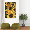 BigProStore Sunflower Canvas Art Sunflower Bouquet Living Room Bedroom Bathroom Home Decoration Canvas / 32" x 48" Canvas