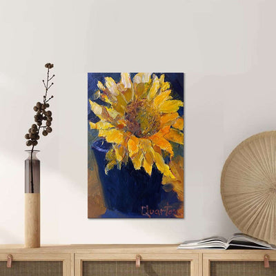 BigProStore Sunflower Canvas Sunflower Oil Painting Decor Canvas / 16" x 24" Canvas