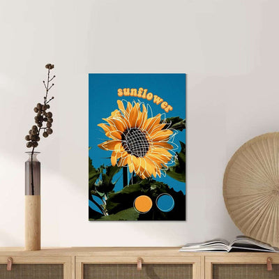 BigProStore Sunflower Canvas And Prints Sunflower Spectacle Room Decor Canvas / 16" x 24" Canvas