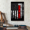 BigProStore Best Canvas Prints American Flag Bowling Uncle Backside Vertical Canvas Wall Art Stunning  Wall Art For Living Room 12" x 18" Canvas