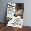 BigProStore Custom Canvas Prints To My Mum For All The Times That I Forgot To Thank You Wolf Gift From Son Mother'S Day Gift Vertical Canvas Wall Art Stunning  Ready To Hang Canvas Wall Art 12" x 18" Canvas