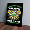 BigProStore Best Canvas Prints I Have Two Titles Grandpa And Darts Player Vertical Canvas Wall Art Glamorous Wall Of Art 16" x 24" Canvas