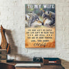 BigProStore Canvas Prints To My Wife Our Home Aint No Castle Wolf Couple Vertical Canvas Wall Art Stunning  Dorm Room Canvas 12" x 18" Canvas