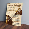 BigProStore Custom Canvas To My Husband I Didnt Marry You Wife Deer Hunting Vertical Canvas Wall Art Appealing Wall Art For Living Room 16" x 24" Canvas