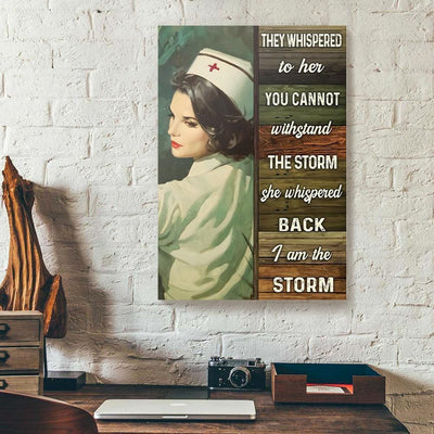 BigProStore Custom Canvas Art They Wishpered To Her You Cannot Withstand Nurse Vertical Canvas Wall Art Alluring Canvas Wall Art 12" x 18" Canvas