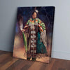 BigProStore Canvas Prints Fantastic Paper Artwork Native American Women Vertica;Canvas Wall Art Attractive Dorm Room Canvas 16" x 24" Canvas