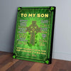 BigProStore Best Canvas Prints To My Son Somtimes Its Hard To Find Words Mom Irish Patrick'S Day Verticalcanvas Wall Art Artistic Ready To Hang Canvas Wall Art 16" x 24" Canvas