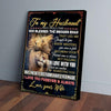 BigProStore Canvas Art Prints To My Husband Once Upon A Timewife Lion Vertical Canvas Wall Art Elegant Wall Art For Living Room 16" x 24" Canvas