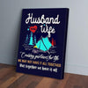 BigProStore Canvas Art Prints Husband And Wife Cruising Partners For Life Camping Verticalcanvas Wall Art Artistic Wall Art Home Decor 16" x 24" Canvas