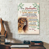 BigProStore Canvas Art Prints To My Stepdaughter Everyday That You Are Not With Me Dad Lion Verticalcanvas Wall Art Delightful Canvas For The Wall 12" x 18" Canvas